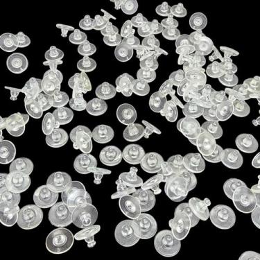 Imagem de Tarracha de Silicone para Brinco 100 undades (50 Pares) - Comercial Ap