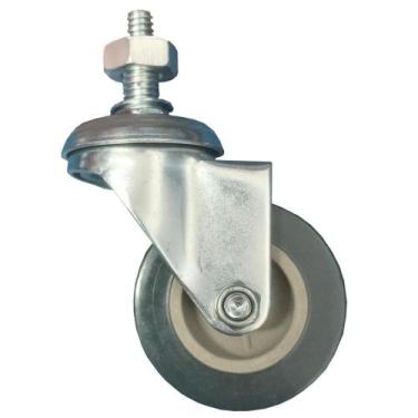Imagem de Rodízio Rosca Giratória De PVC 2 Pol  50mm 50kg  JST
