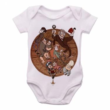 Imagem de body nenê criança roupa bebê   Gravity Falls círculo todos - Empório D