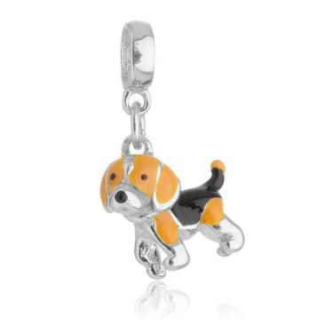 Imagem de Berloque Cachorro Beagle Banhado a Prata 925 - Work Semijoias