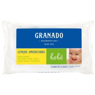 Imagem de Lenço Umedecido Granado Bebê Tradicional - 50 Unidades, 50