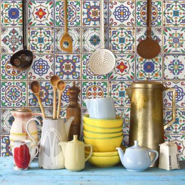 Imagem de Adesivo de Azulejo Vila Velha 20x20 cm com 48un - Quartinhos