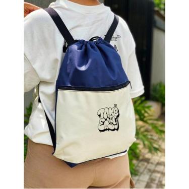 Imagem de Mochila Saco Nylon TAKE IT EASY Academia Esportiva Gym Bag Fitness Uni