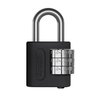 Imagem de Cadeado Para Mala Mochila Segredo Numérico 25mm Preto Stam