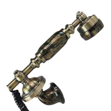 Imagem de Gancho Monofone Vintage Telefone Fixo RJ11 Decorativo Enfeite Rustico 