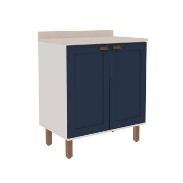 Imagem de Balcão Azul 100% Mdf Iluminata