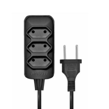 Imagem de EXTENSÃO 5 METROS CABO PP 2 x 0,75 MM² PRETO 5105 ROMAZI