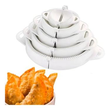 Imagem de Kit 05 Formas Para Pastel Tamanho Diferente Molde Fecha Cor Branco - I