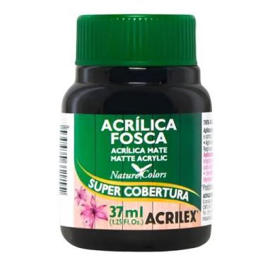 Imagem de Tinta acrilica fosca 37ml acrilex escolha a cor, 520 - PRETO
