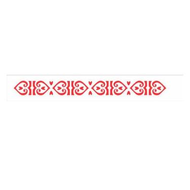 Imagem de Stencil Pintura Borda Corações 0449 4x30 Opa