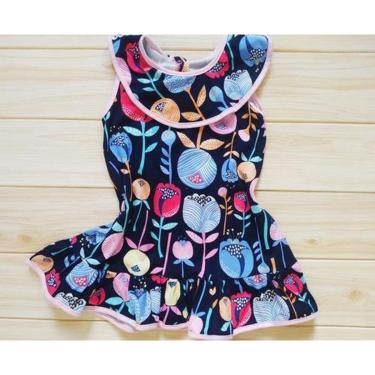 Imagem de Vestido Infantil Florido Tamanho 2 E 3 Roupa Bebe Infantil-Feminino