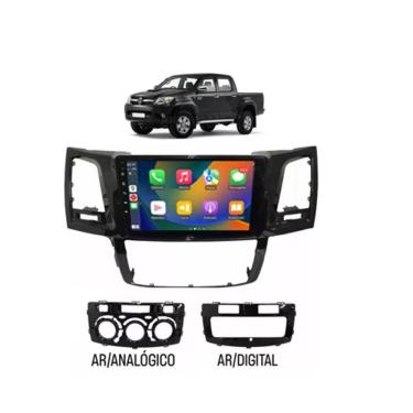Imagem de Kit Multimídia Hilux 2006 / 2008 Android 9 Pol 2/32Gb Carplay Gps WiFi Rádio Bt - Vision 8990CP