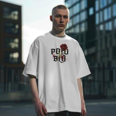 Imagem de Camiseta Masculina Polo Blu Estilosa Rosas Malha Algodão do P ao G1, B