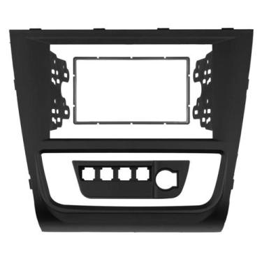 Imagem de Moldura painel abs 2 din gol voyage saveiro g6  preto 7" - PERMAK