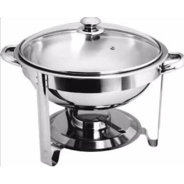 Imagem de Rechaud redondo 5 Litros Tampa de vidro - Trovy