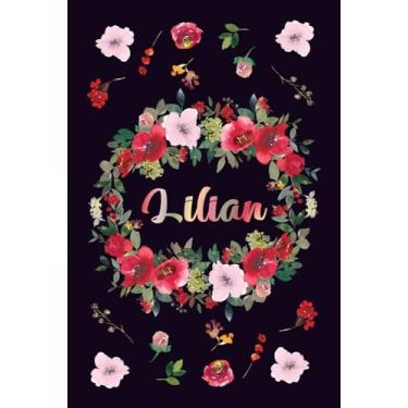 Imagem de INDIVIDUELLES JOURNAL FÜR LILIAN: Schöne Personalisierte Mädchen & Frauen Namen Geschenkideen - Notizbuch A5 liniert