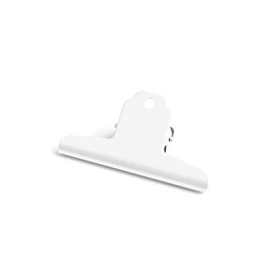 Imagem de Clipe de buldogue grande de 10 polegadas, pacote com 10 clipes de pasta de aço inoxidável, grampos para dinheiro, grampos, clipes de papel para bolsa de alimentos de metal para Home Office School Supplies, Branco