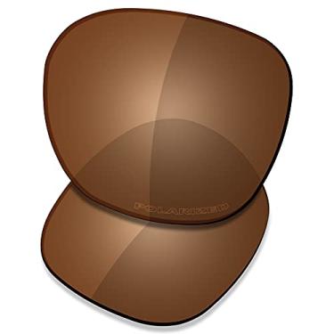 Imagem de Saucer Lentes de reposição premium para óculos de sol Oakley Garage Rock de alta definição - marrom âmbar polarizado, Alta definição - marrom âmbar polarizado, Tamanho �nico