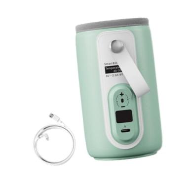 Imagem de Bothyi Capa de isolamento para mamadeira, aquecedor de mamadeira portátil com display LED, capa de isolamento para mamadeira para viagem de