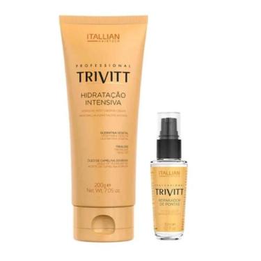 Imagem de Máscara 200g de Hidratação Intensiva + Reparador de Pontas 30ml Óleo  