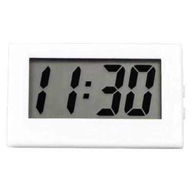 Imagem de Relógio digital para mesa, relógio digital com bateria pequeno, Relógio com temporizador de viagem, Ornamento de mesa de relógio pequeno, relógios elétricos com display LED, materiais de sala de aula,