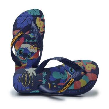 Imagem de Chinelo Infantil Havaianas XS Top Juv Disney Classic, 35/36, Azul, Mar