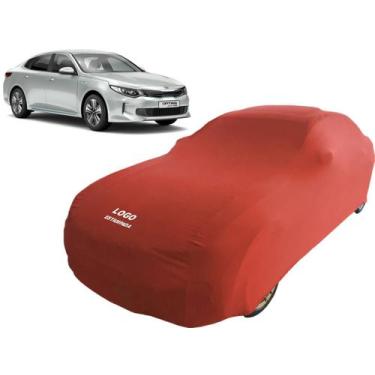 Imagem de Capa Para Cobrir Carro Reforçada Kia Optima - Mz, Vermelha