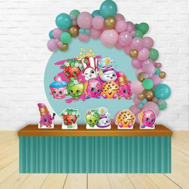 Imagem de KIT FESTA KIT FESTA PAINEL REDONDO Decoração Shopkins - IMPAKTO VISUAL