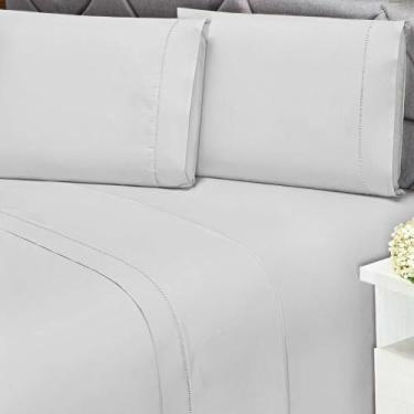 Imagem de Lençol Queen com elástico 180 fios 100% Algodão Premier - Andreza - An