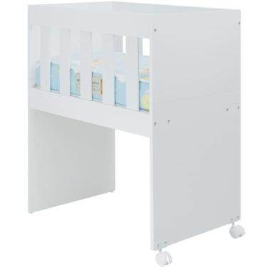 Imagem de Mini Berço Moises Com Colchao E Rodizios BBI54 Branco Dtall