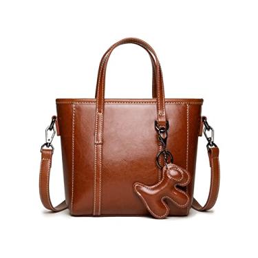 Imagem de Bolsas Femininas Bolsas Femininas Retrô Grandes Tote Bags Moda de Ombro Cor Sólida Sacos Transversais para Mulheres(Yellow)