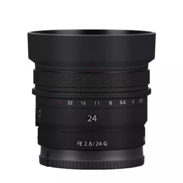Imagem de Película protetora para lente de câmera para Sony FE 24 mm F2.8 G Protetor corporal Decalque Skin FE 2,8/24 G 24 2,8 (preto fosco)