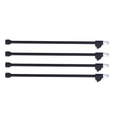 Imagem de Akozon 4pcs 14 Polegadas de Cabeça Dupla de Cabeça, 1/4in FNPT Ferramenta de Inflação de Pneus Retos para o pé para RV, Caminhão, Bicicleta e Motocicleta - Estendido Air Chuck