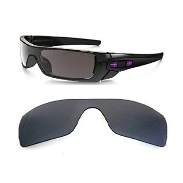 Imagem de Lentes de reposição Galaxy para óculos de sol Oakley Batwolf, preto, polarizado, 100% UVAB