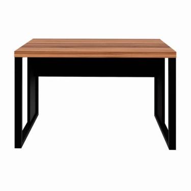 Imagem de Mesa Escrivaninha Retangular Office 150cm Pé Quadro Web Office, Nogal/
