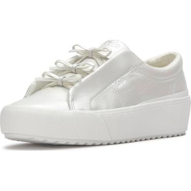 Imagem de Keds Tênis feminino moderno Remi Mini Bow, Couro branco perolado, 41