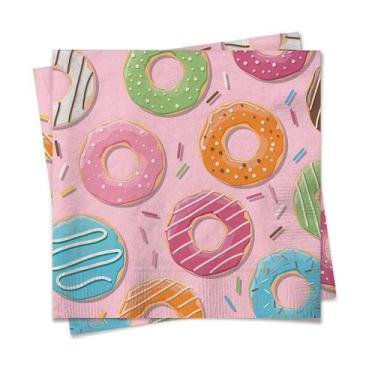 Imagem de Guardanapo de Papel 32,5x32,5cm Donuts Colors - 20 Un - Cromus