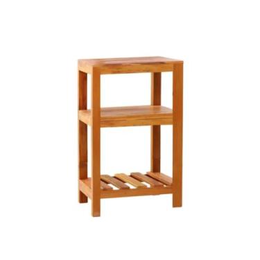 Imagem de Aparador Ilha Bancada 50 cm Madeira Demolição Natural - Móveis Brasil