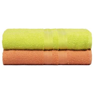 Imagem de Kit 2 Toalhas de Banho 100% Algodão Enxuta - Caricinha - Central Toalh