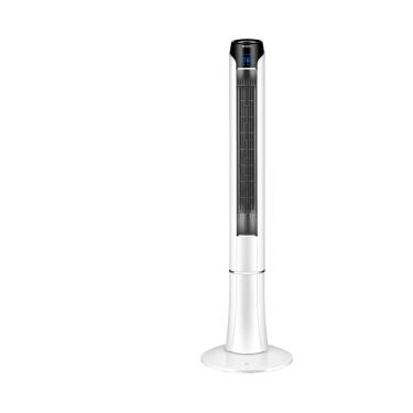 Imagem de Ventilador de Torre 120cm Spirit Sky 45W de Potência com 3 Velocidades, Função Bom Sono e Vento Natural – Branco/Prata