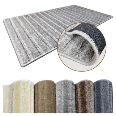 Imagem de 2 Tapete Banheiro Antiderrapante Grande Soft Re Js 50X100 Vr - IDEALIZ