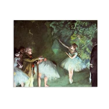 Imagem de SDYJ6GSW Edgar Degas Prints Ballet Rehearsal Giclee Canvas Art Print Impressionism Wall Art Ballerina Poster Vintage Edgar Degas Decoração de parede 40x30cm (40.6x30.5 cm) sem moldura