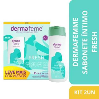 Imagem de Kit Sabonete Íntimo Dermafeme Fresh 200ml - 2 Unidades - Cimed