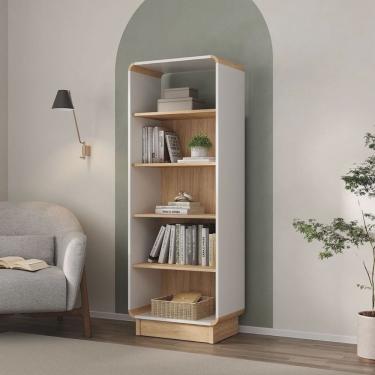 Imagem de Estante Livreiro Multiuso Monet com 4 Prateleiras para Livros marron