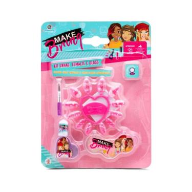 Imagem de Unhas Maquiagem Infantil Makebrinq - Polibrinq MK01