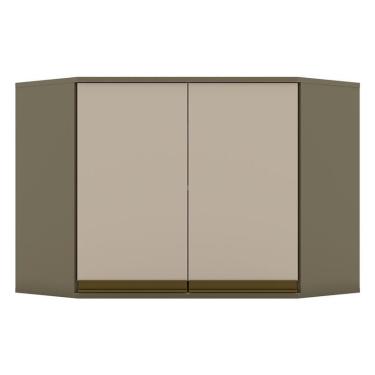 Imagem de Armário Aéreo Connect Canto Obliquo 2 Portas 67 cm Duna Cristal – Henn