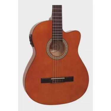 Imagem de Violão Giannini NF-14 ceq Flat Nylon Natural
