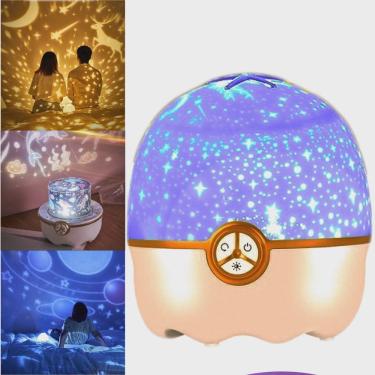 Imagem de Luminária Abajur Infantil Projetor de Bichinhos Multi Temas
