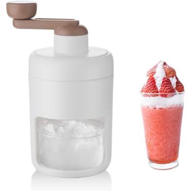 Imagem de Maquina De Gelo Raspado, Cone De Neve, Coquetel, Kakigori, Barbeador Triturador De Gelo Portátil, Lascas Rápidas Grossas, Raspadas, Fina Lâminas De Aço Inoxidavel
