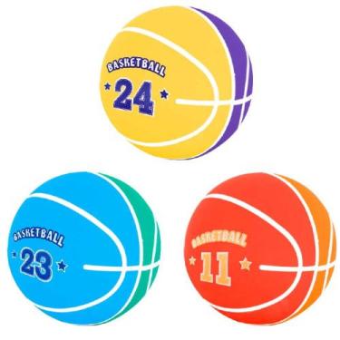 Imagem de 01 Mini Bola Desenho Basquete Jogar Basketball - Dm toys